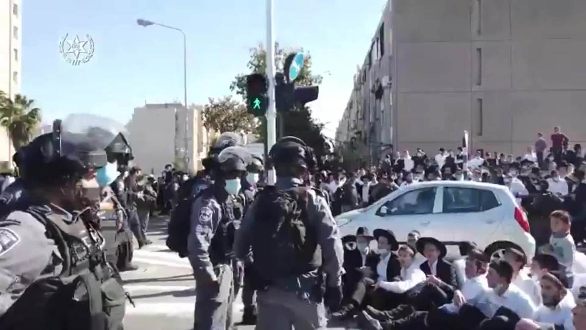 إسرائيل: اندلاع اشتباكات بين يهود متطرفين والشرطة بسبب قيود كوفيد في أسدود