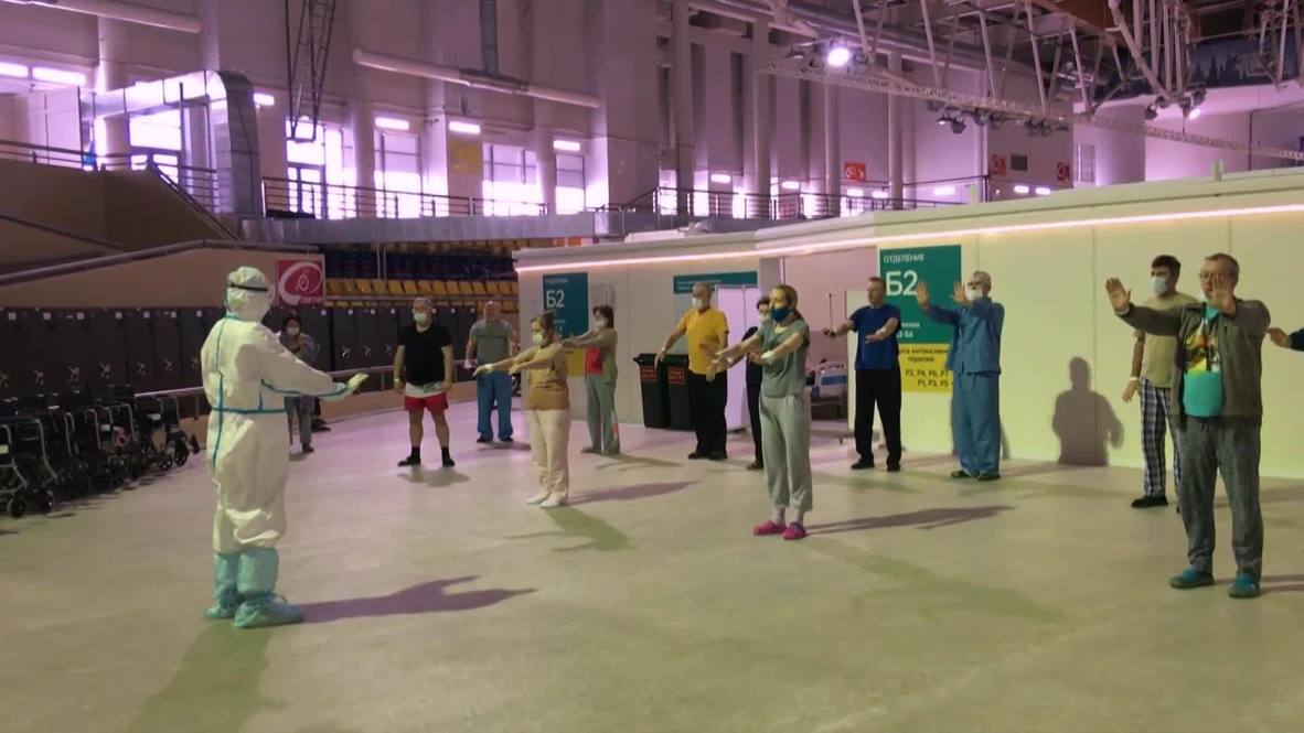 Russia: Moscow COVID patients practice ancient Chinese Tai Chi exercises to speed up recovery