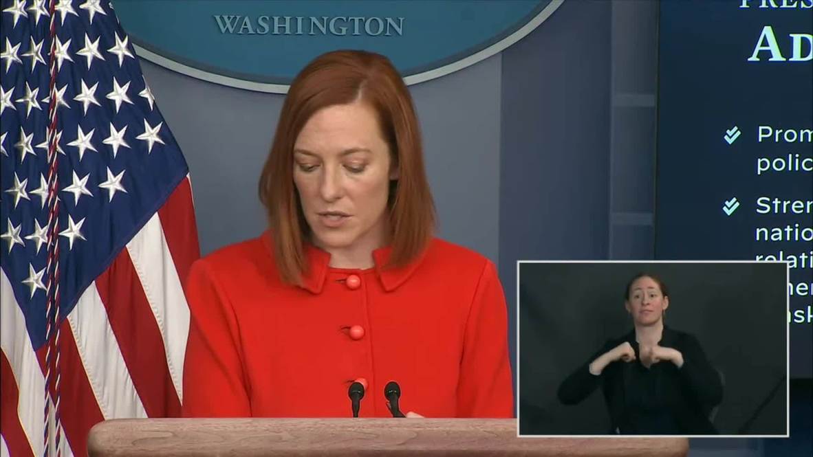 EE.UU.: Biden sostuvo su primera charla telefónica con Putin - secretaria de Prensa de la Casa Blanca