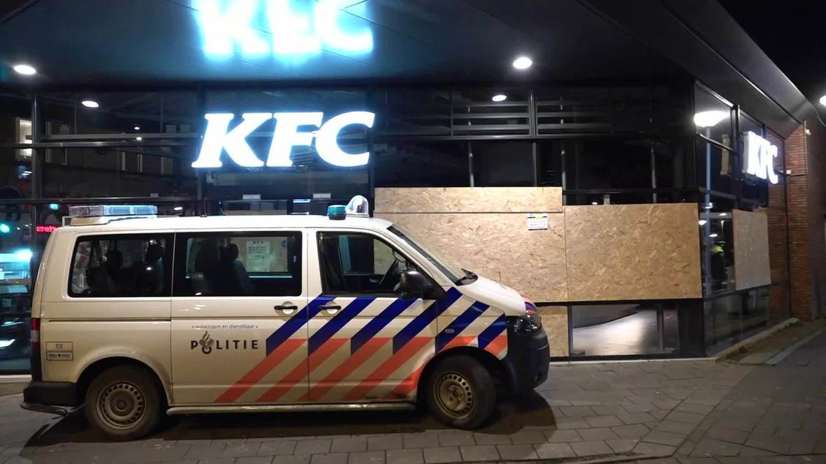 Netherlands: Businesses boarded up in Rotterdam amid fears of new wave of anti-lockdown riots