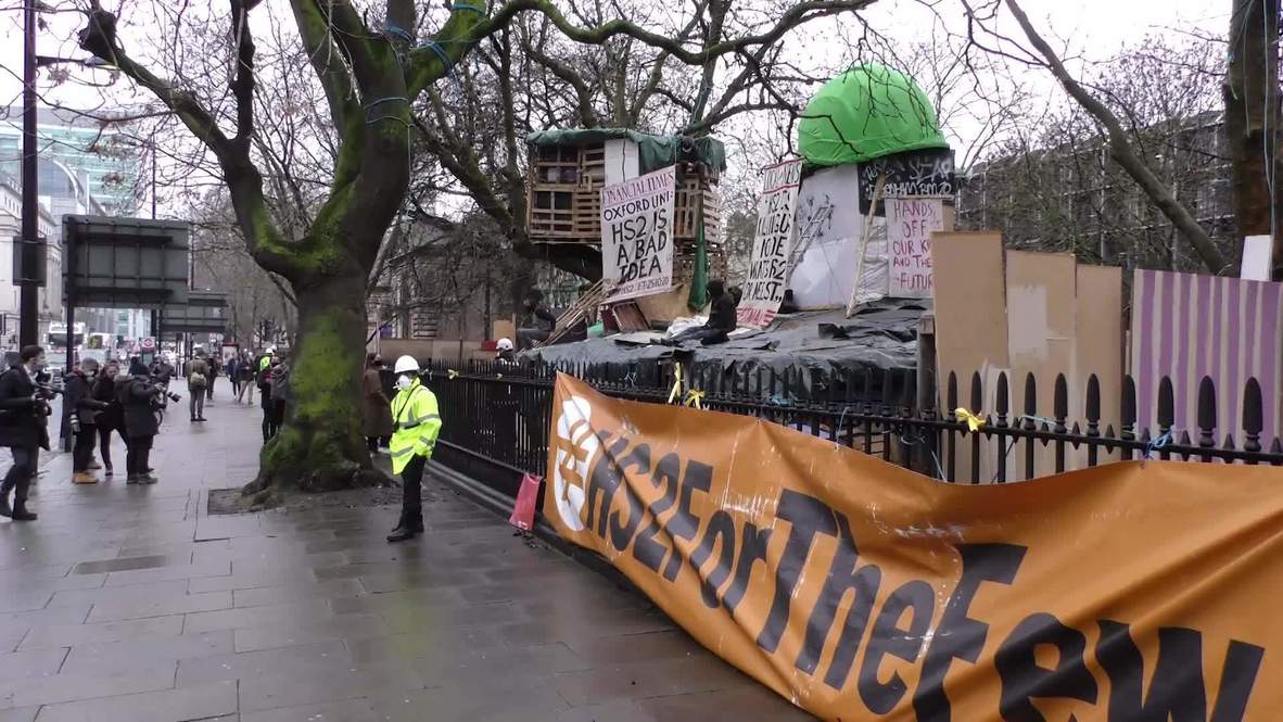 UK: Protesters dig 30m tunnel under London park to block high-speed rail link