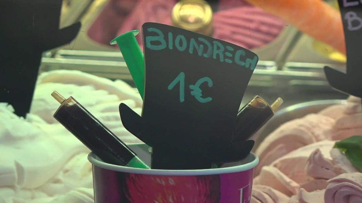 Crazy coronavirus inspired ice cream toppings provide cure for ‘bad mood’ in Munich