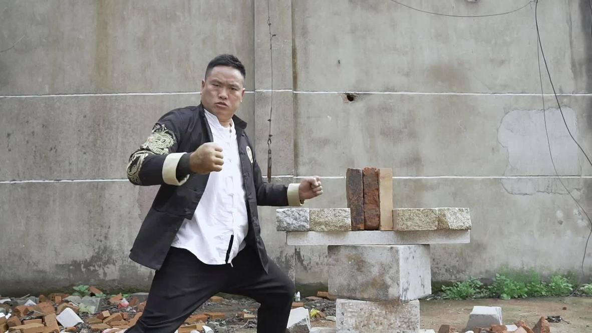 Nailed it! Kung Fu master's Iron Fist doubles as hammer Video Ruptly