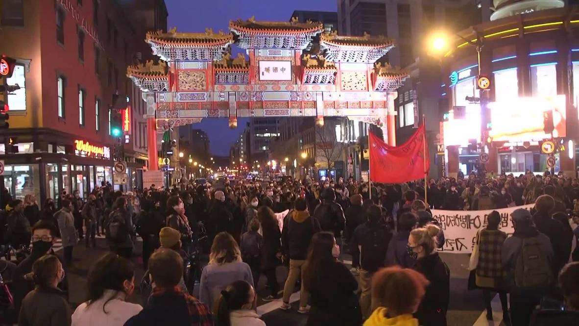 USA Crowds march in DC's Chinatown in wake of deadly Atlanta shootings