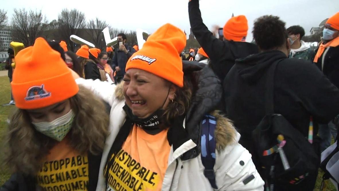 USA 'Dreamers' celebrate in DC as House passes immigration bills