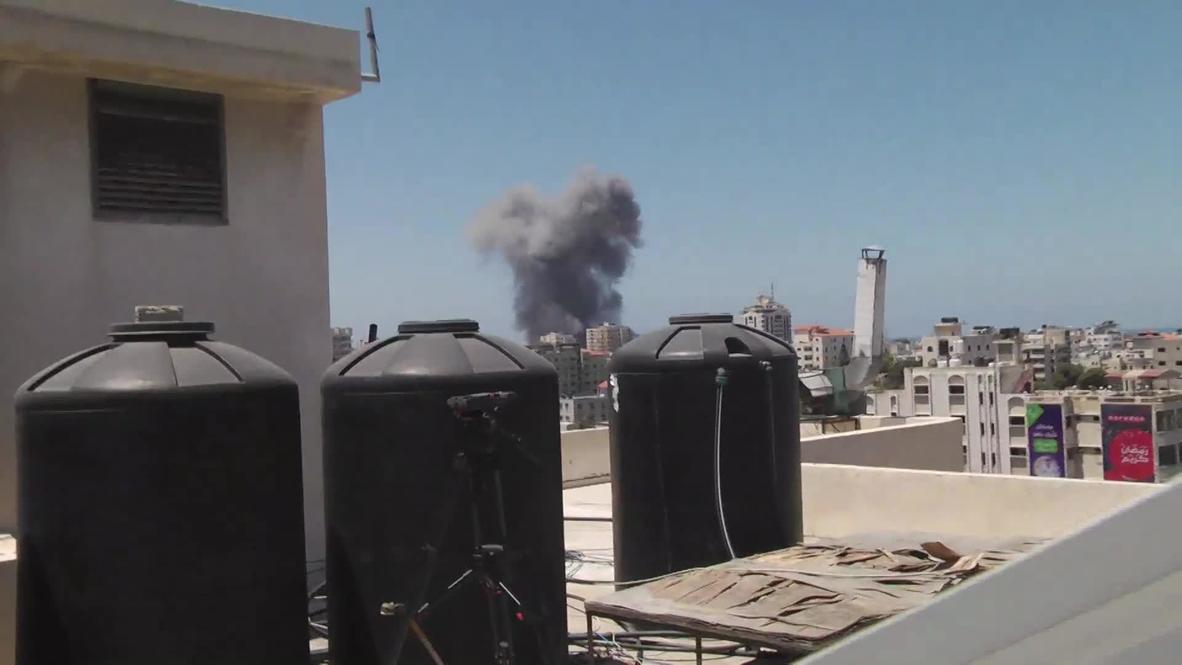 State of Palestine Smoke rises across Gaza rooftops as Israeli