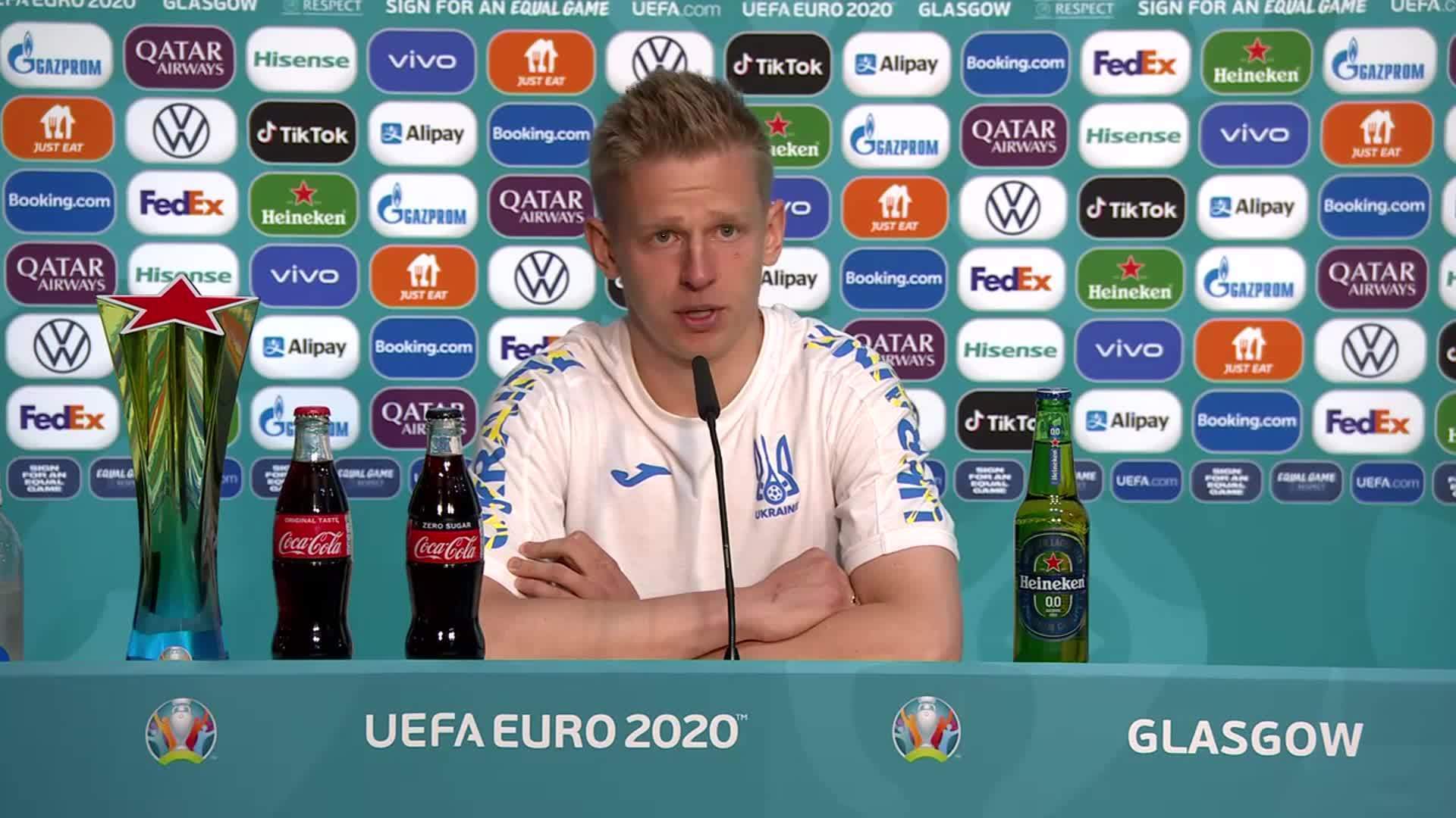 UK 'We are writing history' Midfielder Zinchenko on Ukraine's 21 victory over Sweden Video