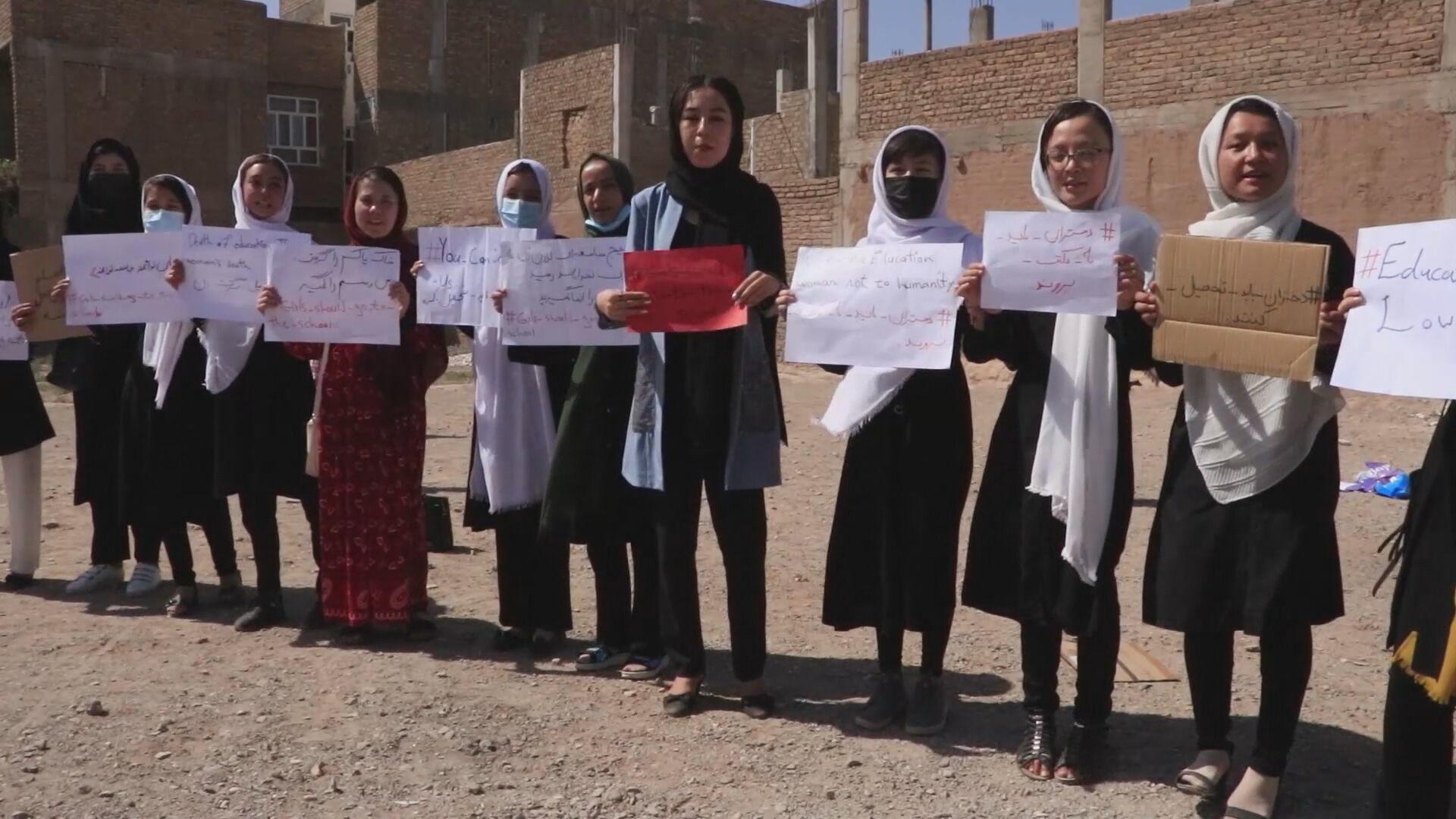Afghanistan Activists demand education rights for women in Herat