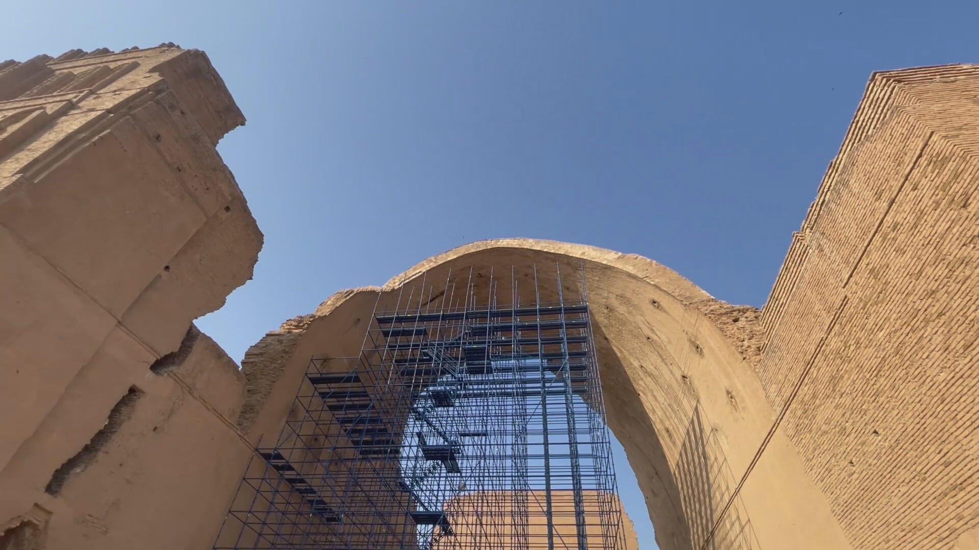 Irak Continúan los esfuerzos de restauración del Arco de Ctesifonte