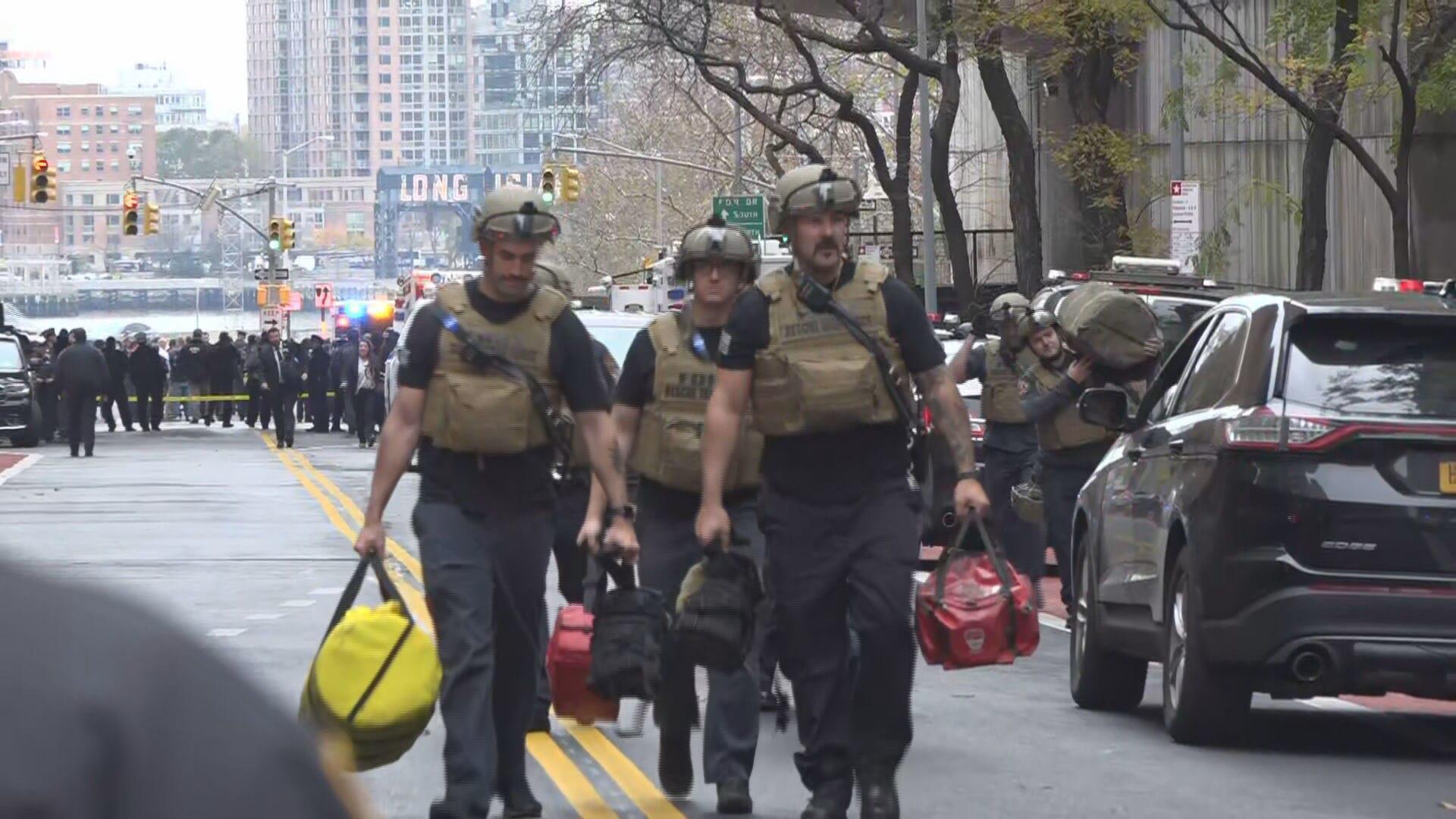 USA Emergency response teams onsite following reports of armed
