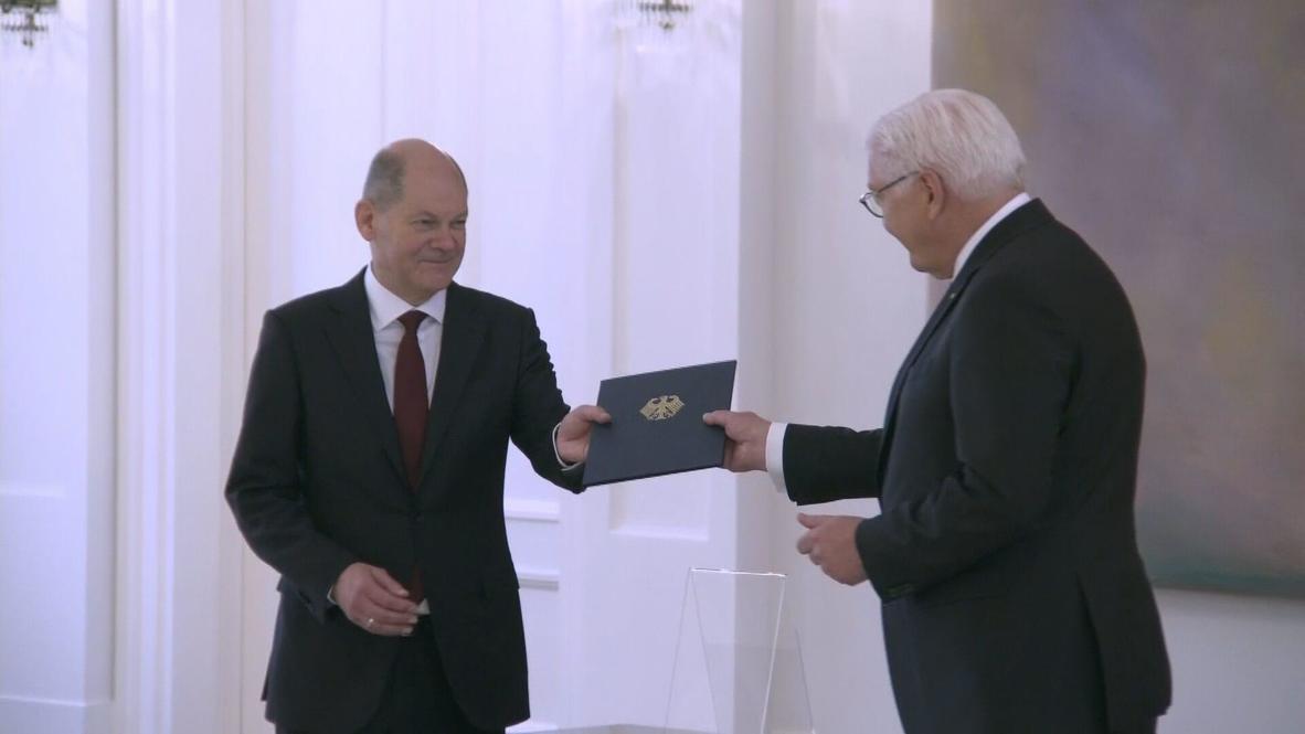 Germany Steinmeier Officially Appoints Scholz As New German Chancellor Video Ruptly