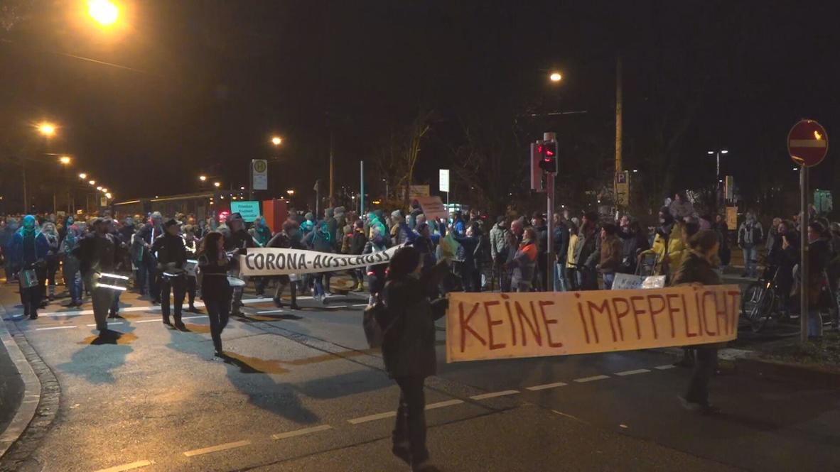 Germany: Thousands march against COVID restrix in Nuremberg