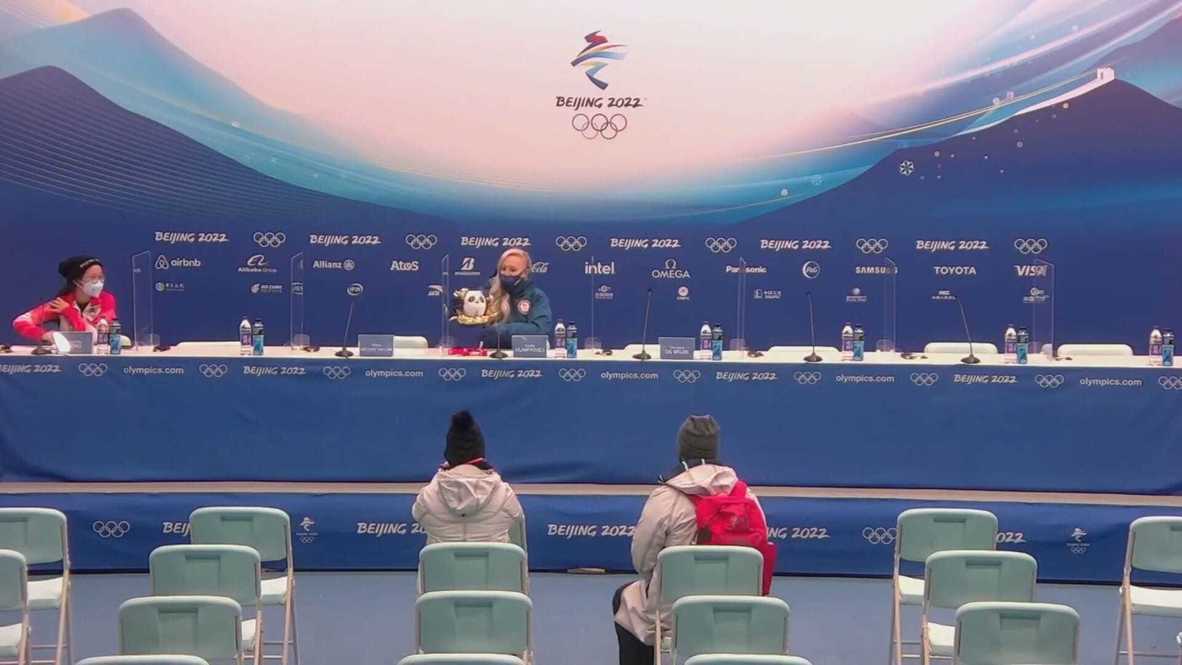 China: La estadounidense Kaillie Humphries gana el oro en el debut olímpico del bobsleigh monobob femenino