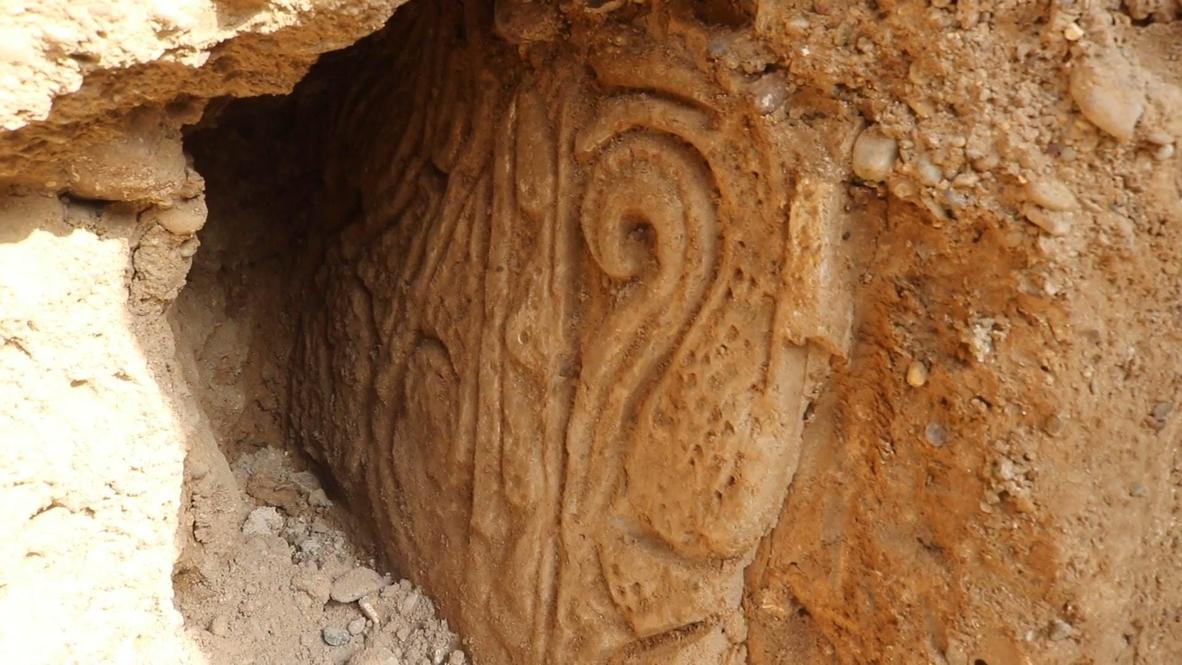 Irak: Descubren en Samarra un muro de estuco tallado y decoraciones de la época abasí