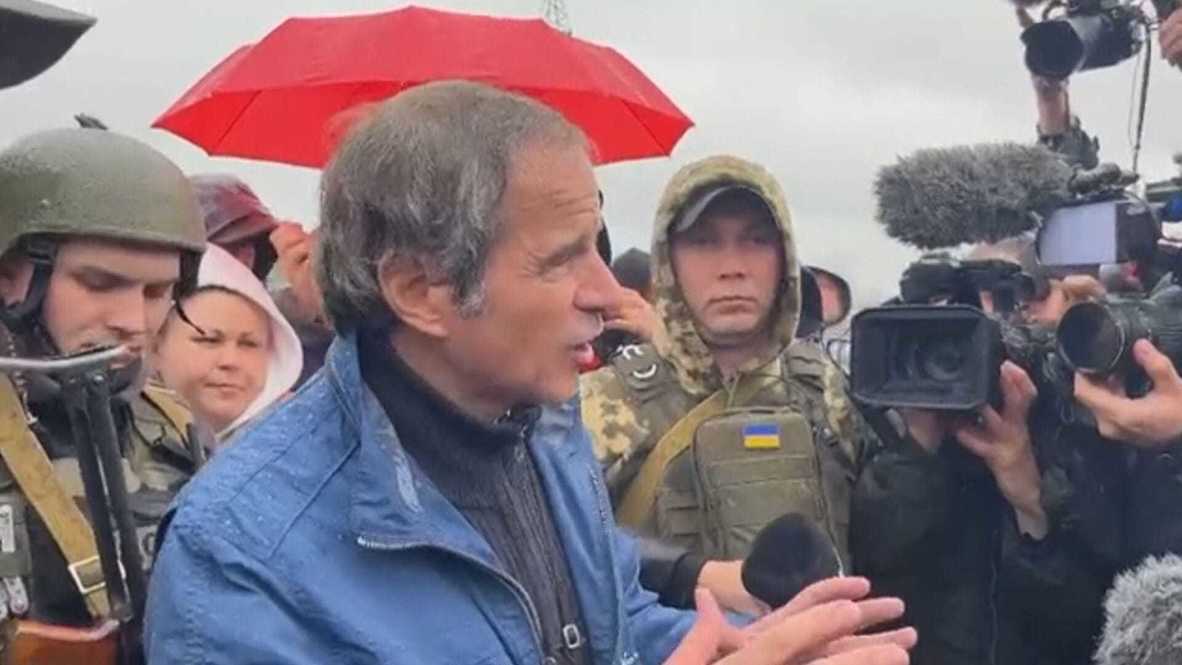Ukraine: UN nuclear watchdog chief Grossi visits Chernobyl NPP on disaster's anniversary | Video Ruptly