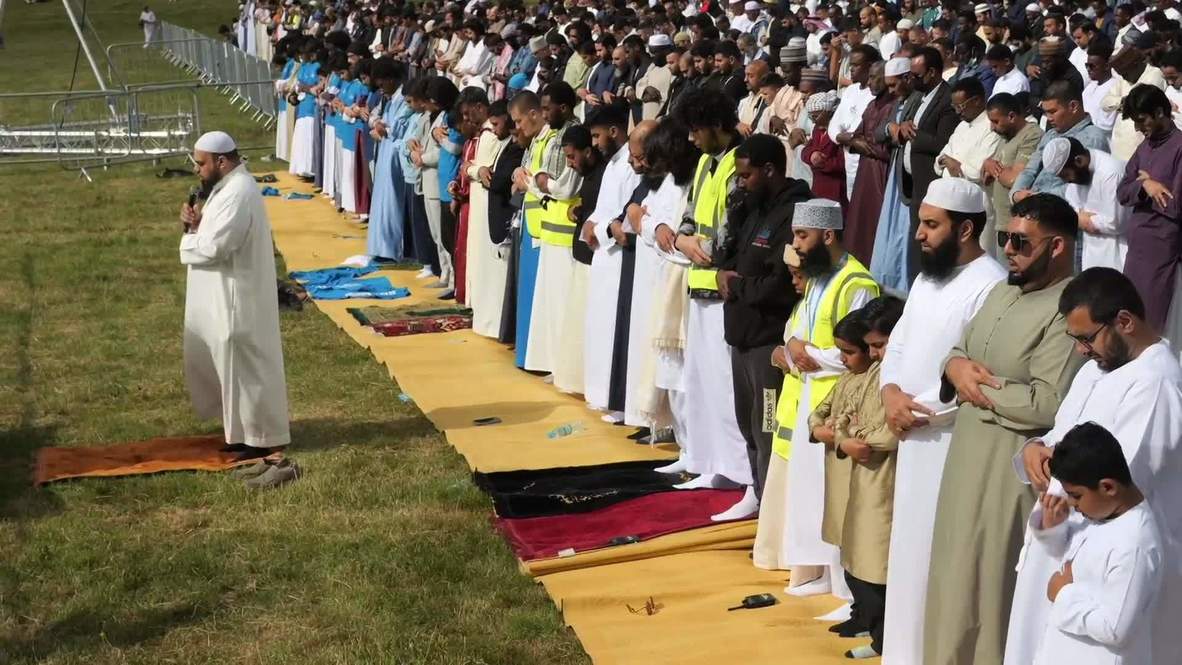 UK Tens Of Thousands Of Muslims Celebrate Eid al Adha In Birmingham 
