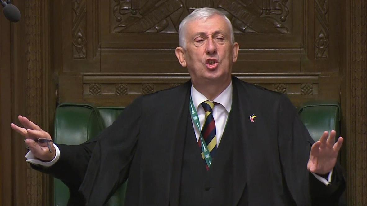 UK Either Shut Up Or Get Out Furious Speaker Removes Two MPs From Commons Video Ruptly