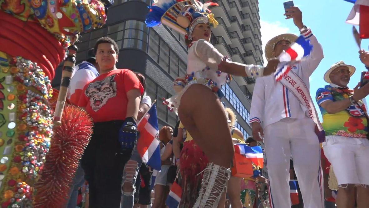 USA: Spectacular Dominican Day Parade returns to Manhattan after three-year hiatus