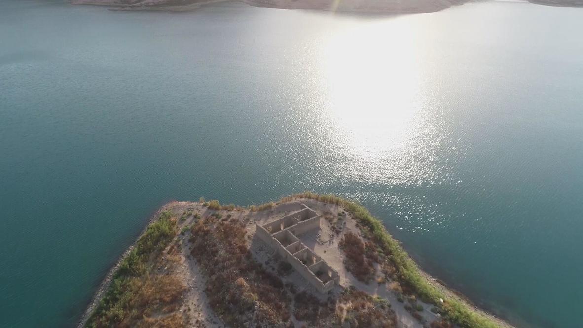 Ghost village - Submerged remains of Gari Kesrouka return after Dohuk Dam’s water level plummets