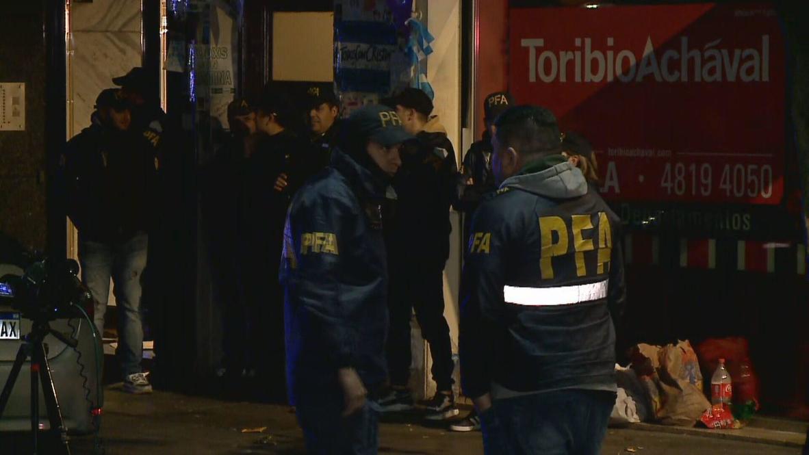 Argentina: Situation outside VP Kirchner's Buenos Aires home following attempted shooting