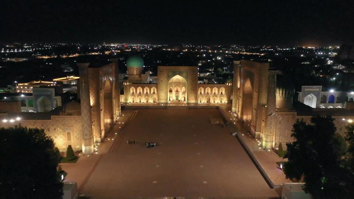Uzbekistan: Streets in Samarkand decorated ahead of SCO summit