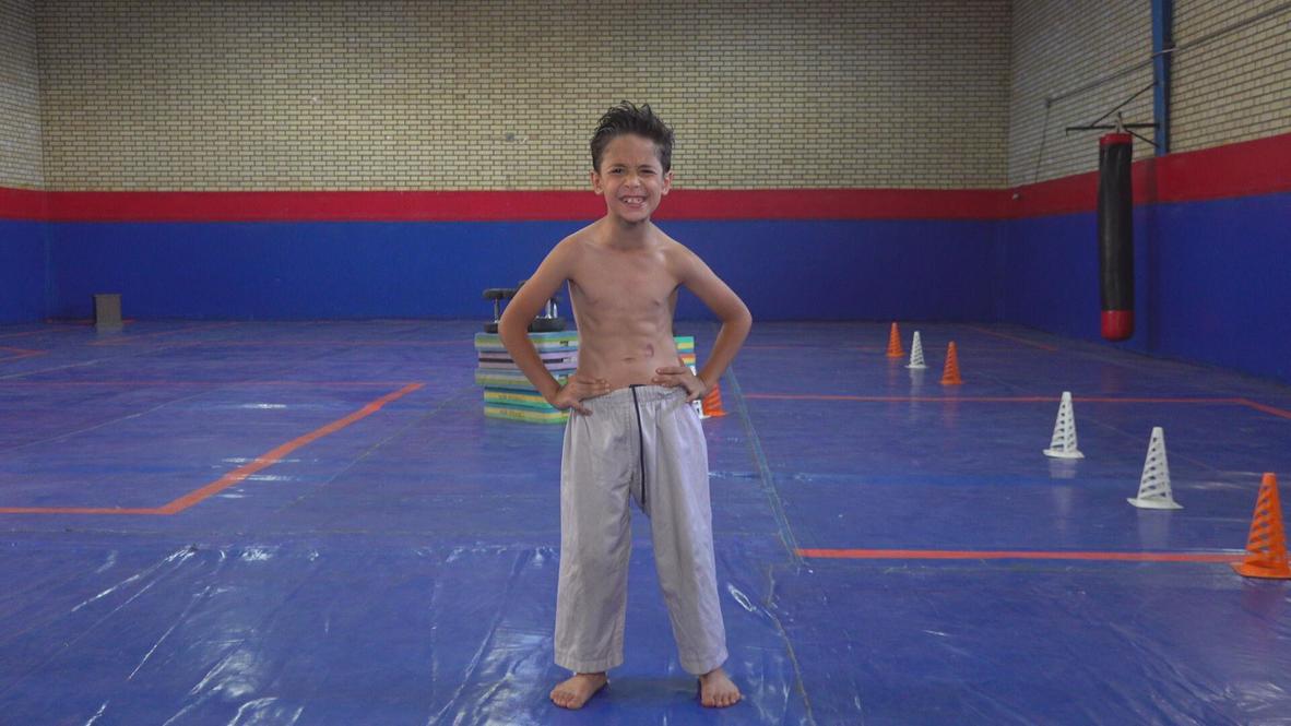 Sit-up and listen: Seven-year-old Iranian boy claims 'world record' with 3,000 crunches in 130 minutes