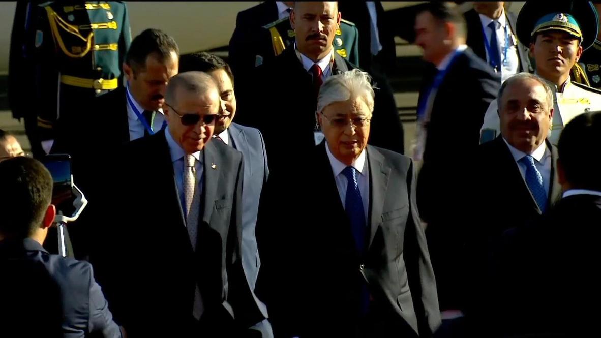 Kazakhstan: Turkish President Erdogan arrives in Astana to attend the CICA Summit