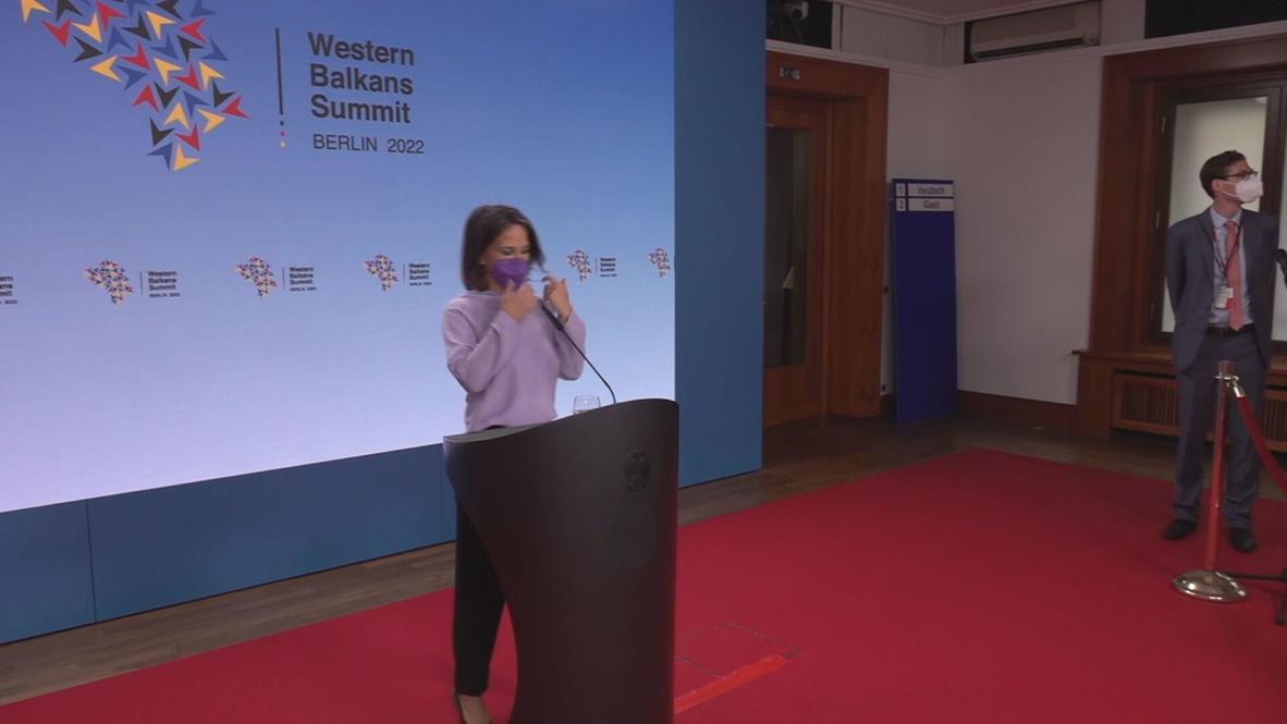 Germany: 'Huge step towards the EU' - FM Baerbok at Western Balkan summit in Berlin