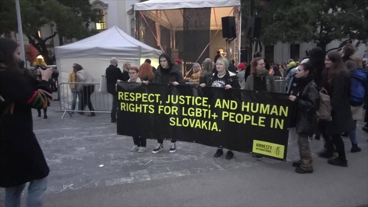 Slovakia: 'Love is a terrible thing to hate’ - Rally held in Bratislava following killing of two men outside LGBT bar