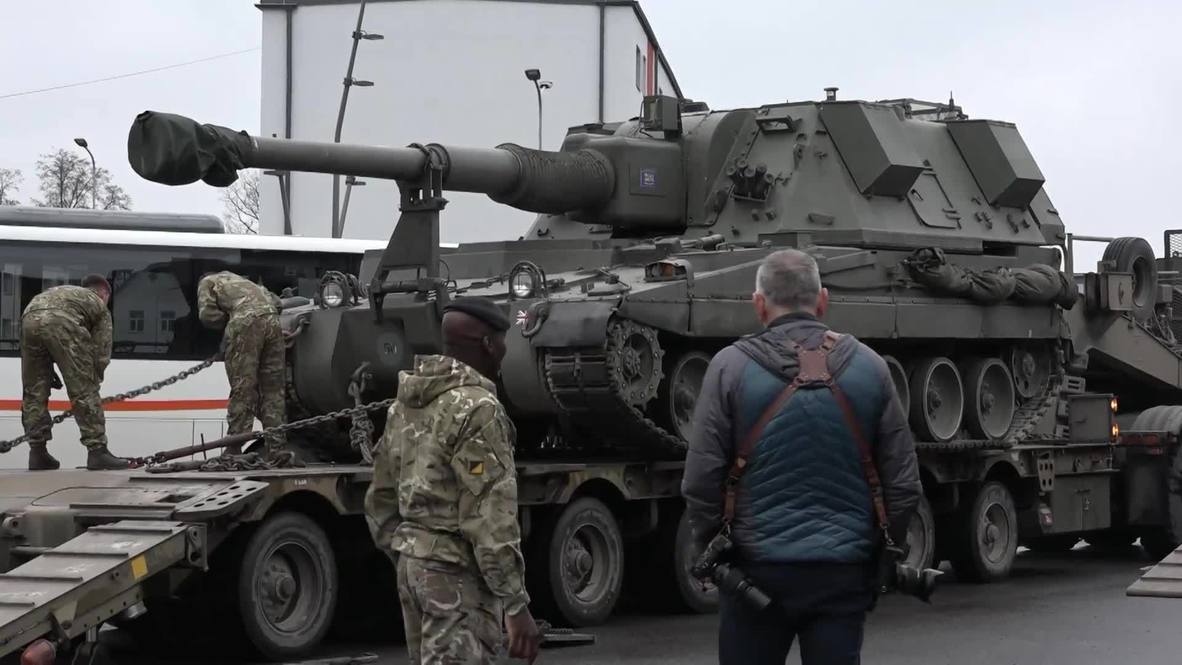 Latvia NATO military equipment on display in Valka event Video Ruptly