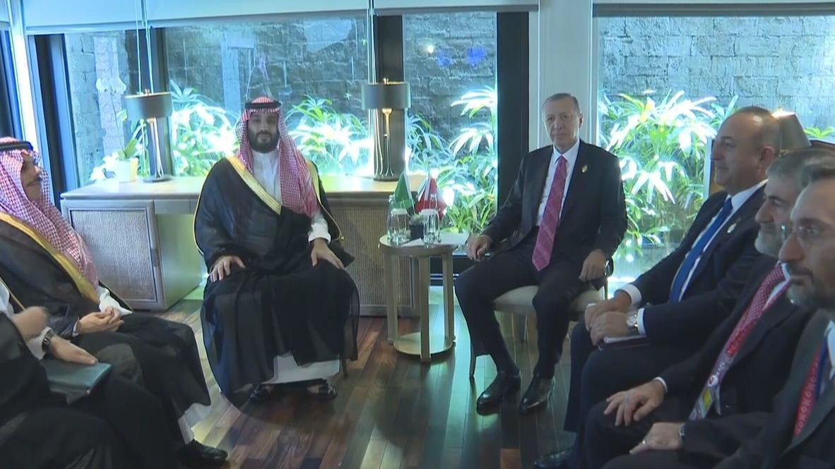 Indonesia: Erdogan meets Saudi Crown Prince Mohammed bin Salman on sidelines of G20 Summit