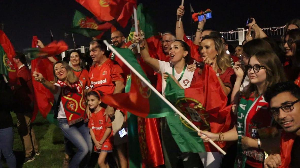 Qatar: 'We must see the man, the king of football, the legend’ - Hundreds welcome Ronaldo and Portugal in Doha
