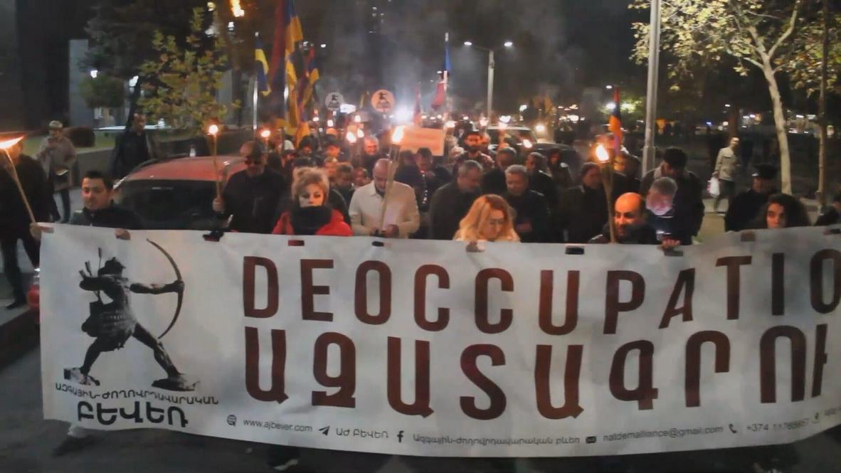 Armenia: Protesters rally against CSTO Summit in Yerevan