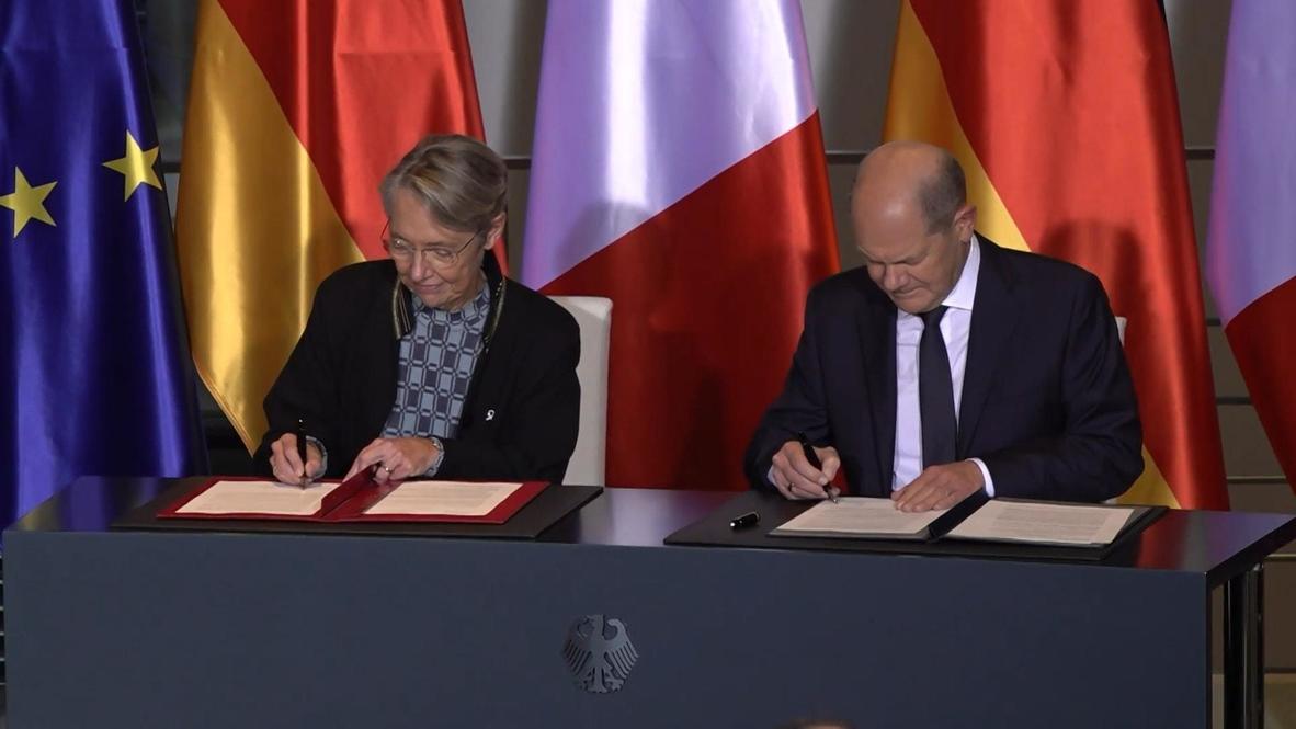 Germany: Chancellor Scholz and French PM Borne sign energy declaration in Berlin