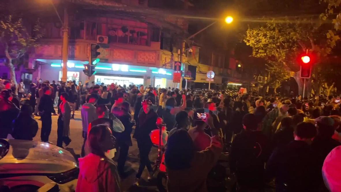 China: Hundreds protest in Shanghai over country's stringent COVID restrictions