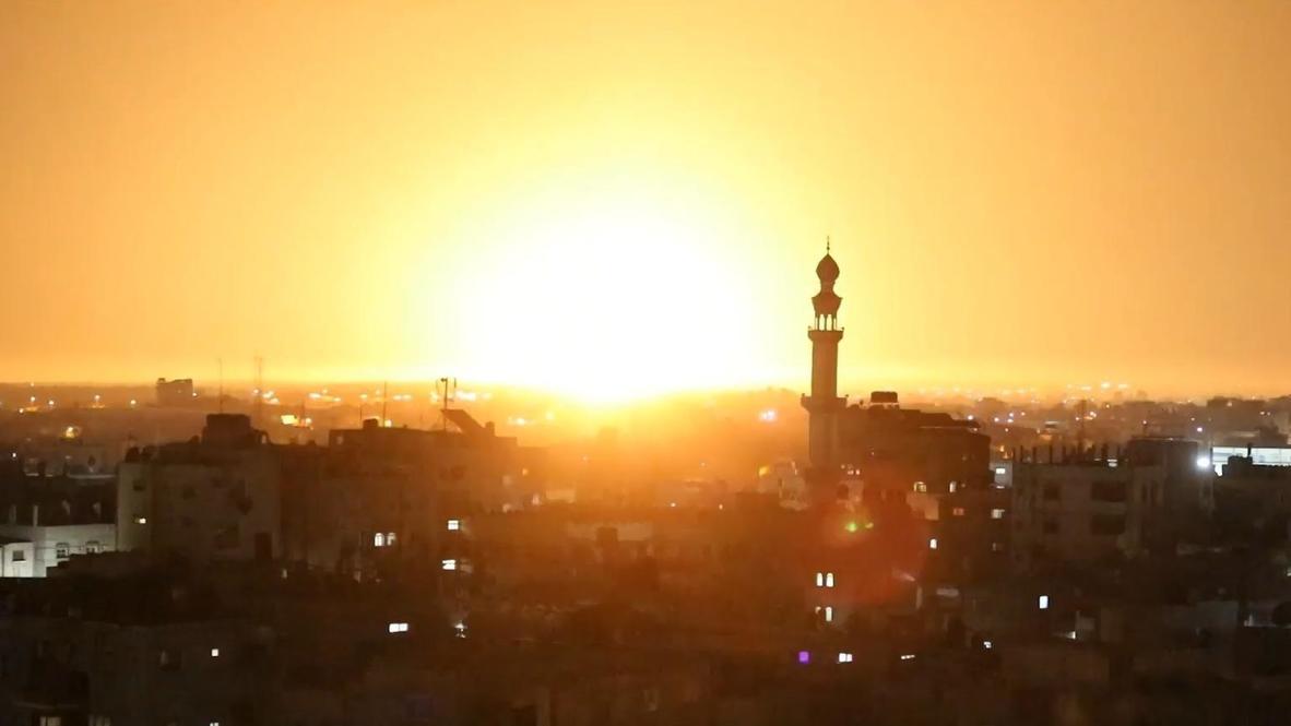 State of Palestine: Explosions captured as Israeli airstrike hits Hamas' infrastructure in Gaza Strip