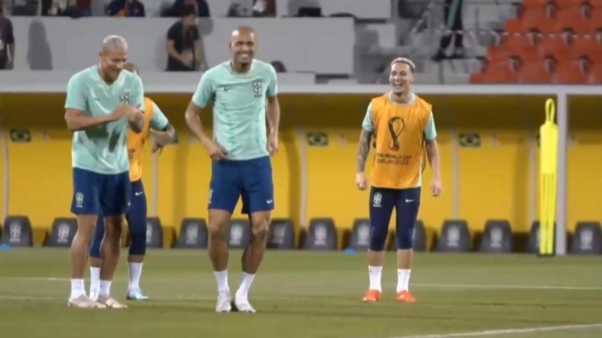 Qatar: Early celebrations - Brazil squad brings dance move to training ahead of quarter final Croatia clash