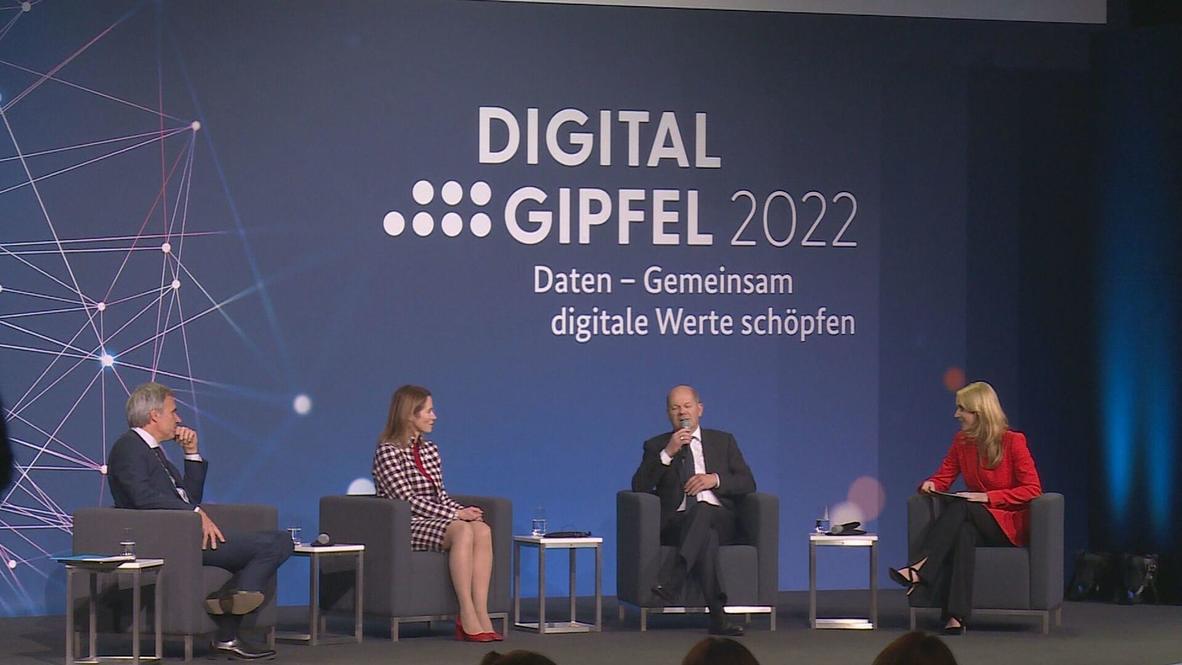 Germany Scholz, Kallas talk cyber warfare, digital IDs at summit in