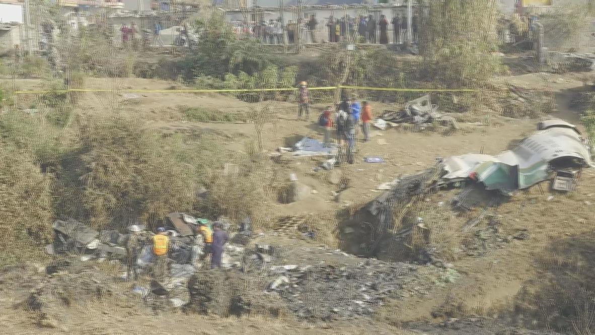 Nepal: Search continues at aircraft crash site in Pokhara
