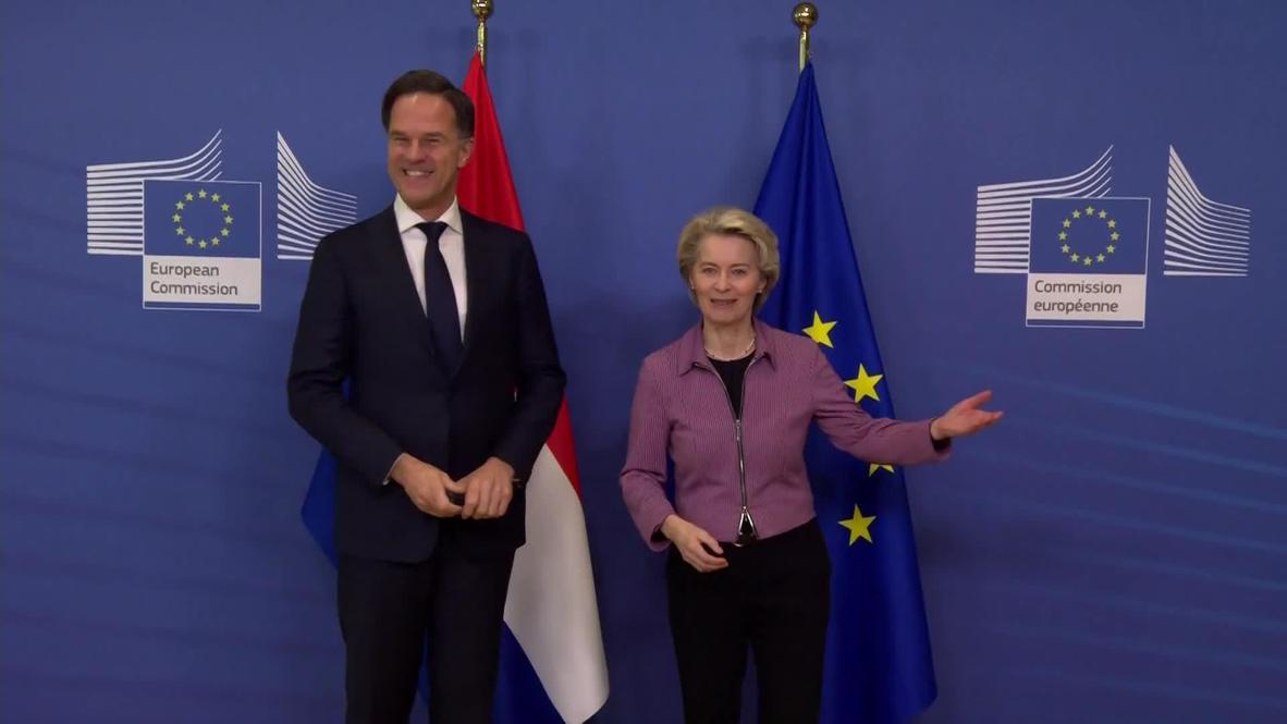 Belgium: VdL receives Dutch PM Rutte in Brussels