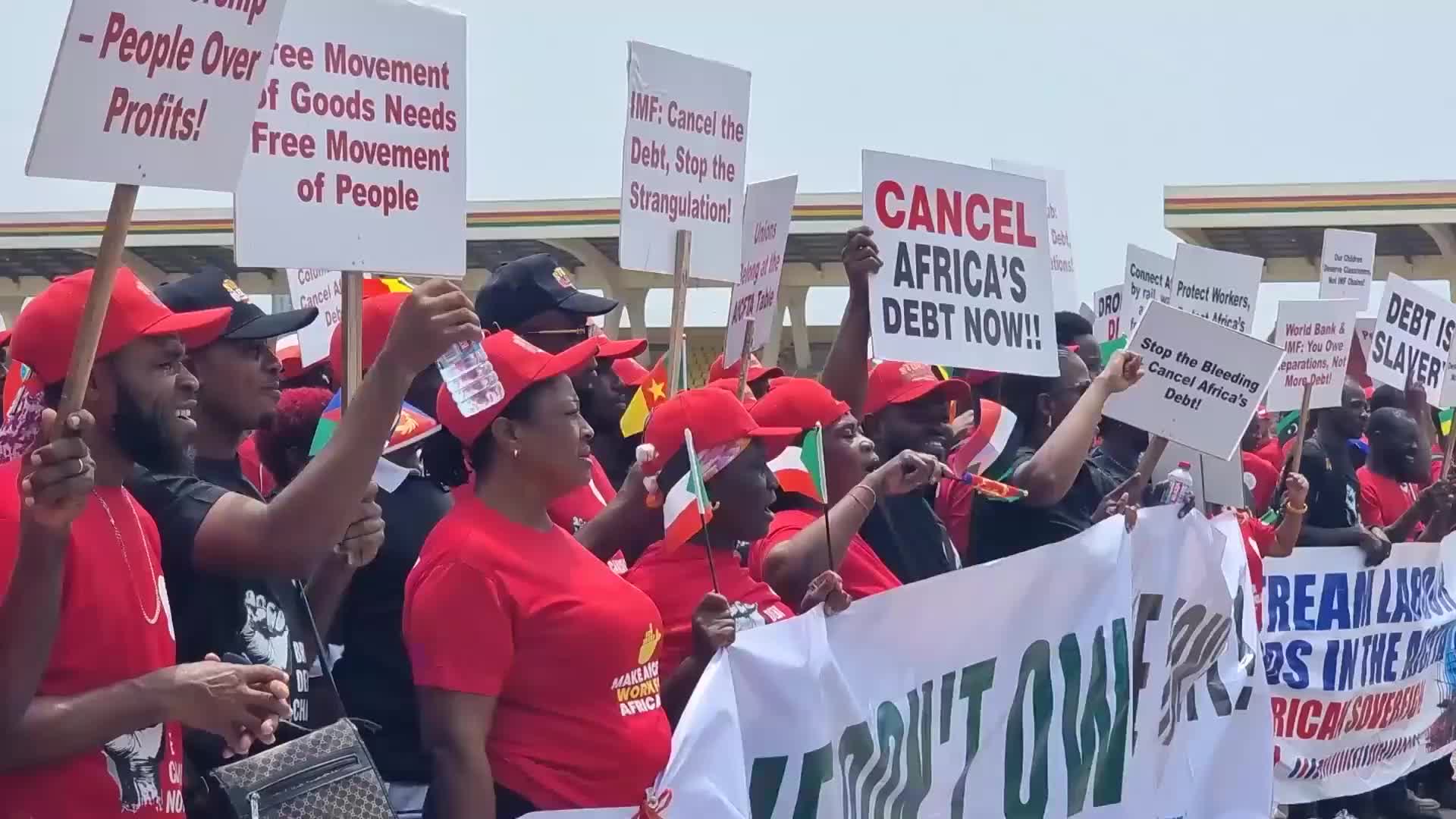 'Debt cancellation is reparative justice' - Hundreds rally in Accra for fair trade and Pan-African unity