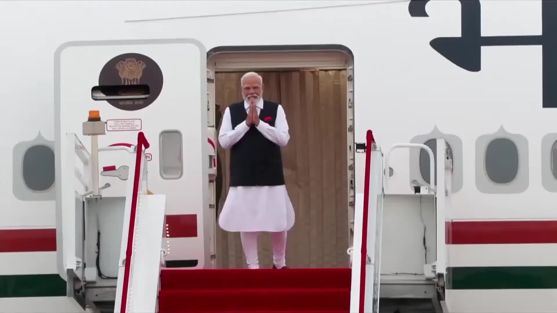 Modi arrives in Tianjin - Indian PM welcomed to China by crowds and cultural performances ahead of SCO summit