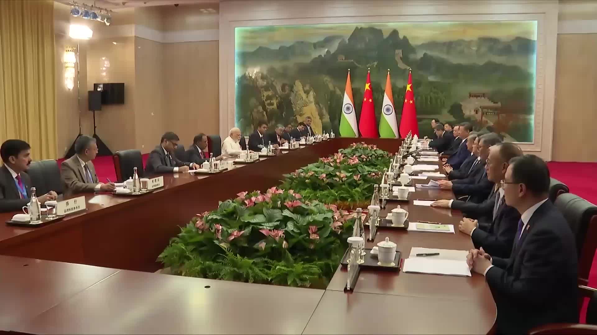 Modi meets Xi - Leaders of India and China hold bilateral talks in Tianjin ahead of SCO summit