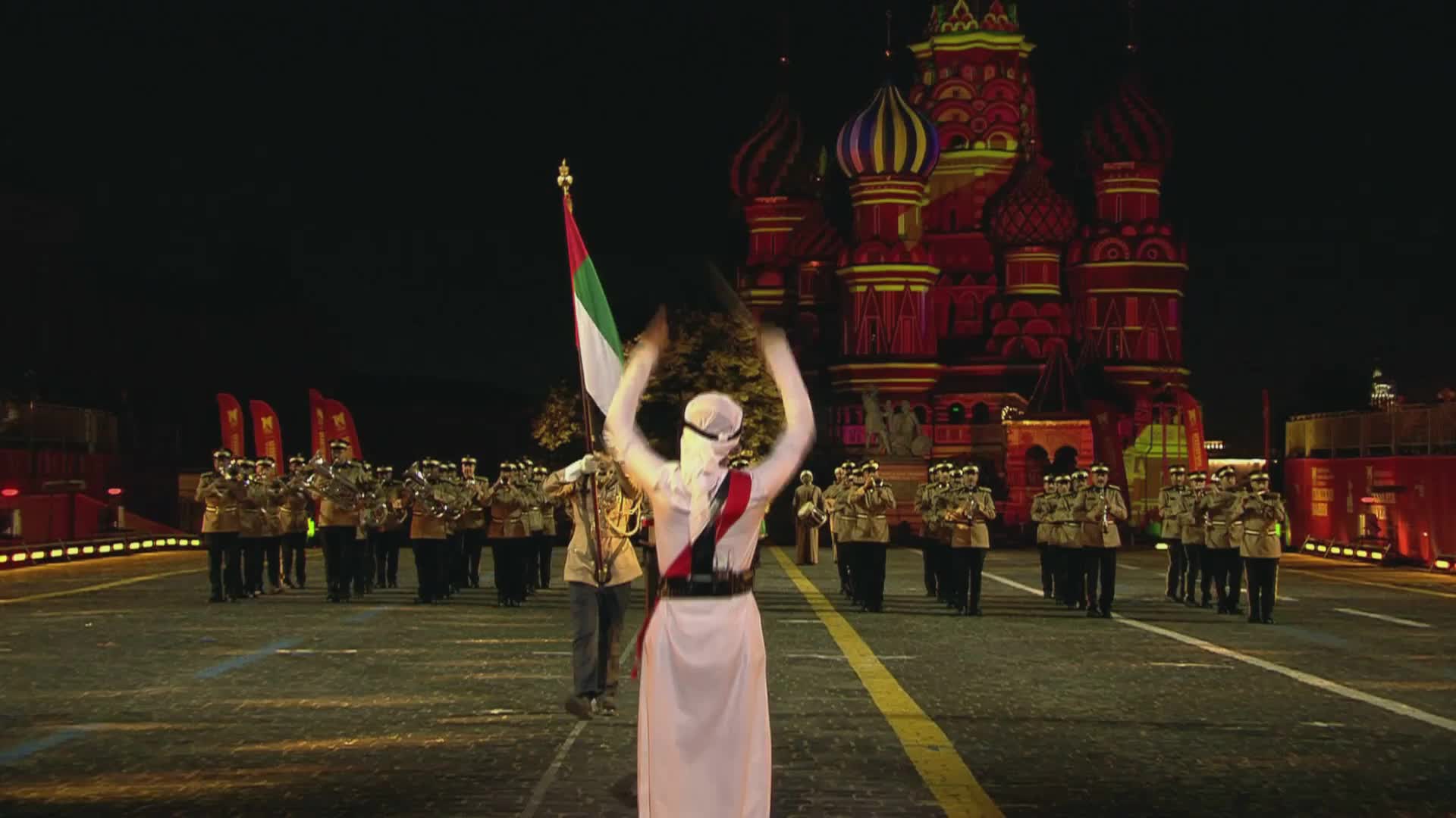 Soviet melody, Emirati flair! - Sharjah Police Academy Orchestra performs 'Smuglyanka' at Spasskaya Tower Festival closing ceremony