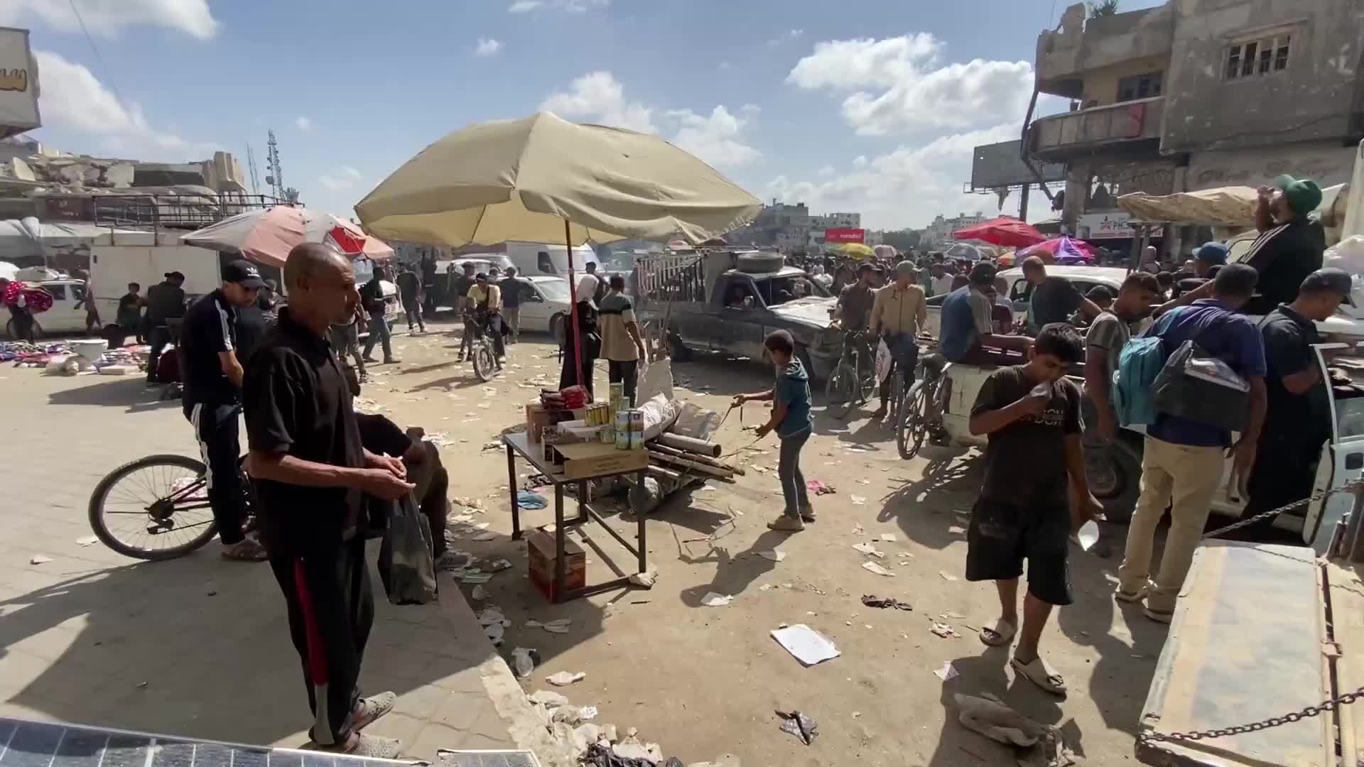 'We have neither cash nor savings' - Displaced Gazans 'desperately waiting' for aid trucks as market prices remain high