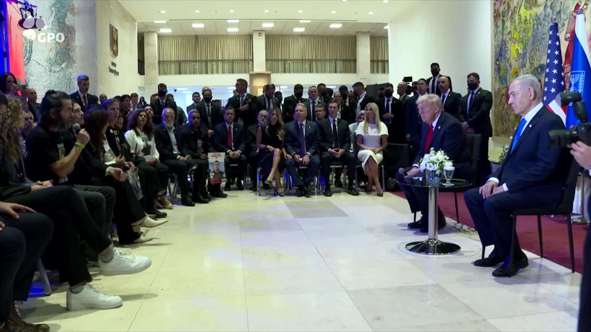 Trump meets families of Israeli hostages during Knesset visit
