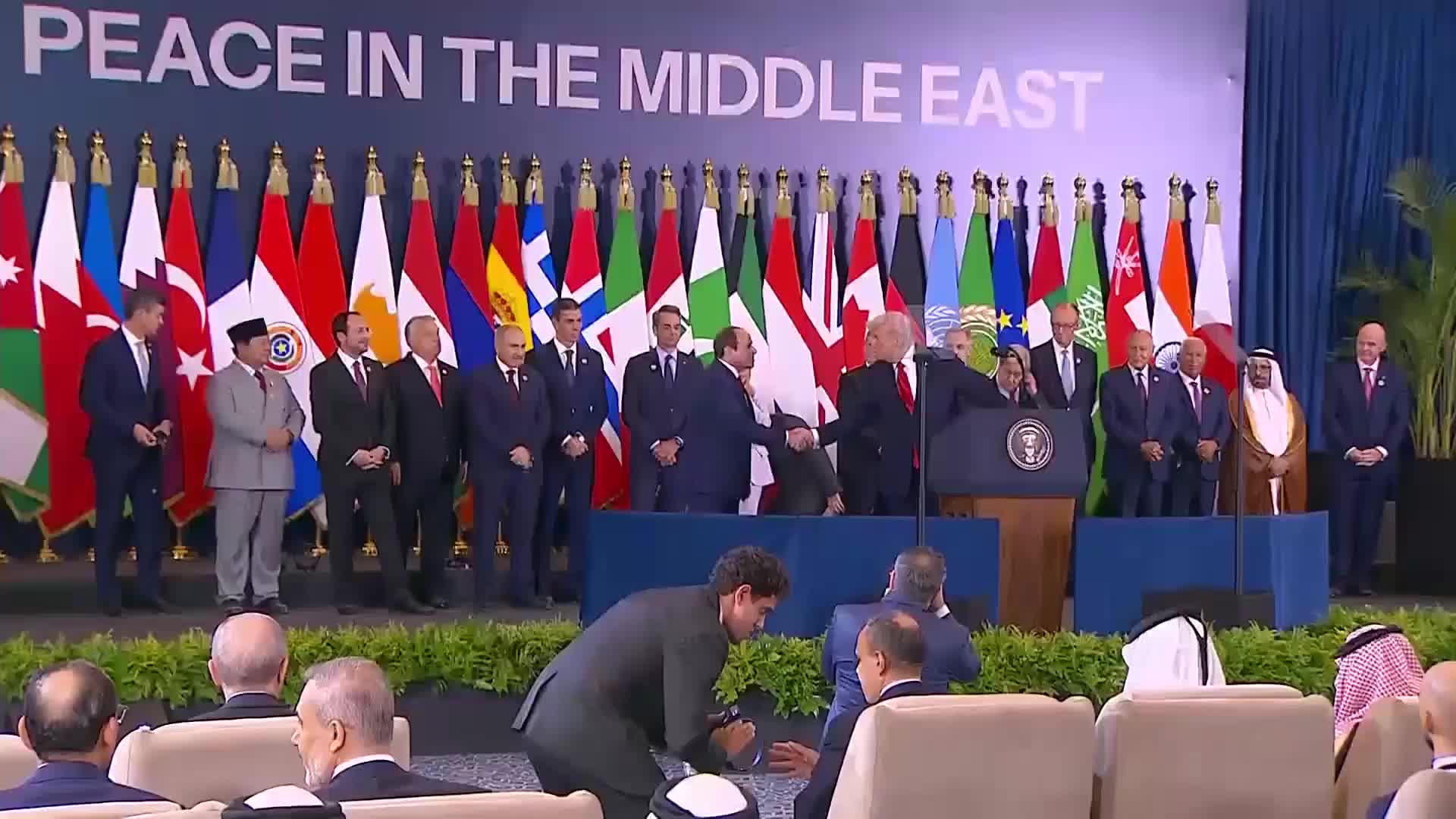 'New and beautiful day is rising' - Trump thanks world leaders after signing landmark Gaza peace plan