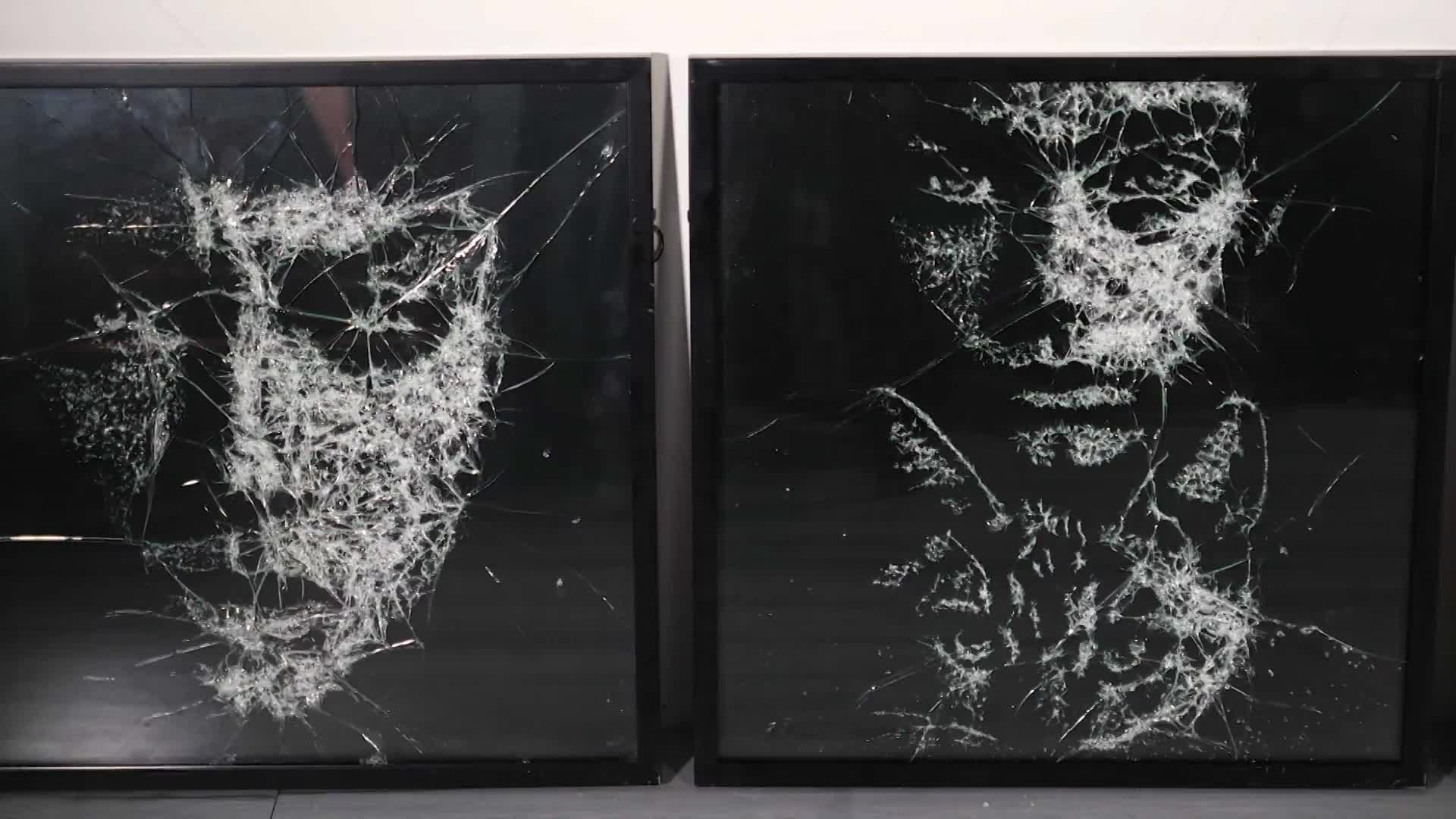 Give me a break! - Belarusian artist turns cracked glass into portrait masterpieces