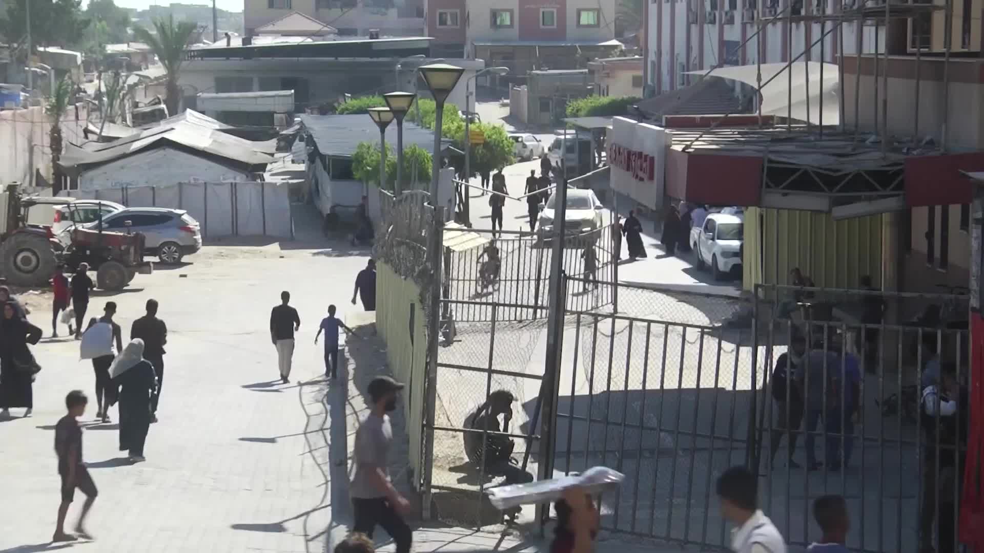 Red Cross arrives at Nasser hospital with bodies of Palestinian detainees following handover