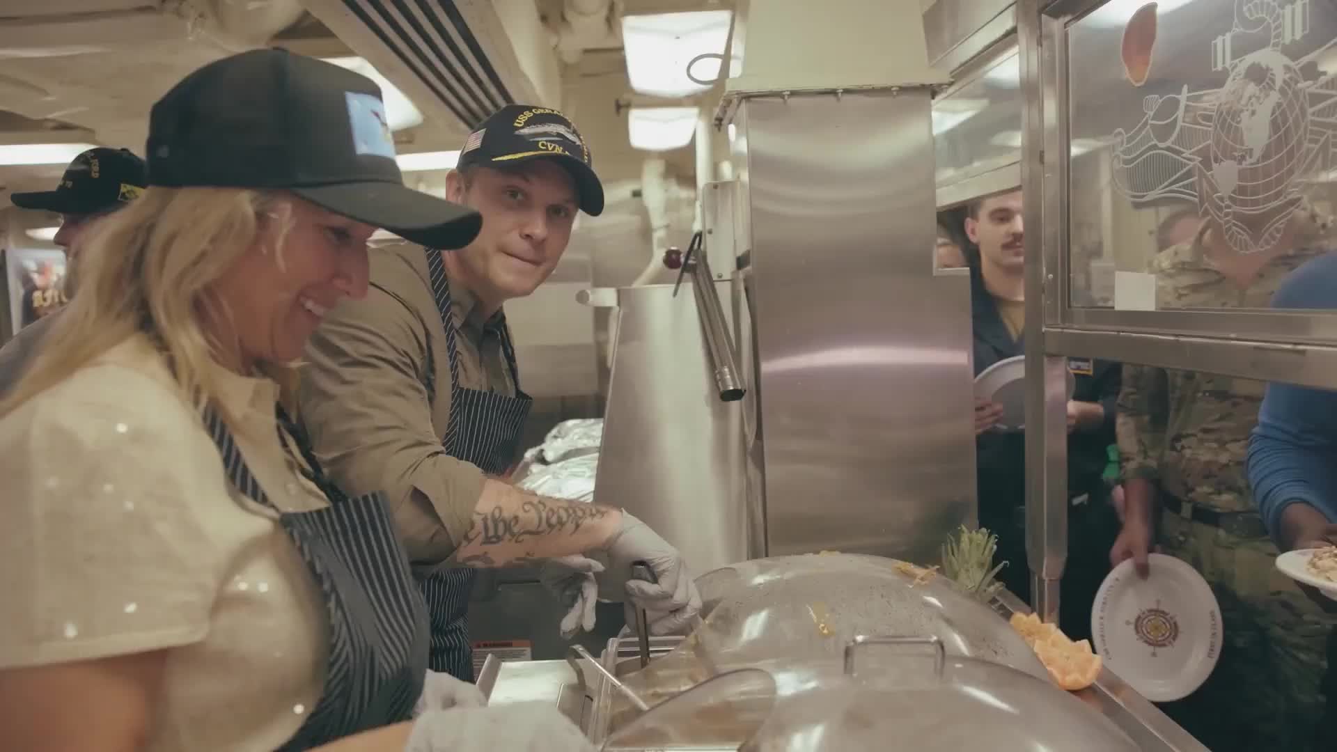 Your 'kids' get turkey whether they want it or not! Hegseth serves MANDATORY Thanksgiving dinner to Southcom soldiers aboard USS Gerald Ford